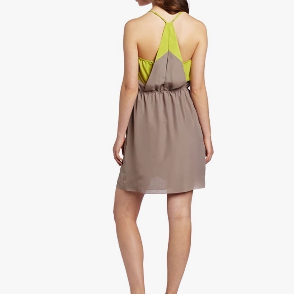 BCBGeneration Twine Color‎ block mini summer dress racer back XS